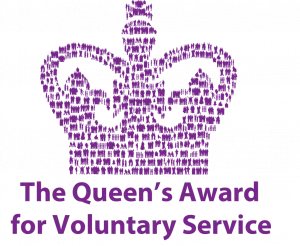 queen's award for voluntary service logo